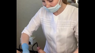 The guy ejaculates heavily right on the depilation procedure. How do you think I removed his sperm?