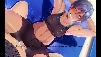 Healthy Sexual Lifestyle Part 4.1 lewd cougar Gym Situp intercourse in Open crotch trousers - Cumplay games