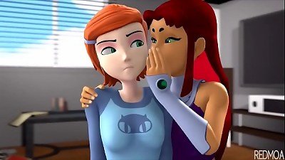 GWEN VS RAVEN tit struggle anime - MORE videos http://ouo.io/oHg5Lyb